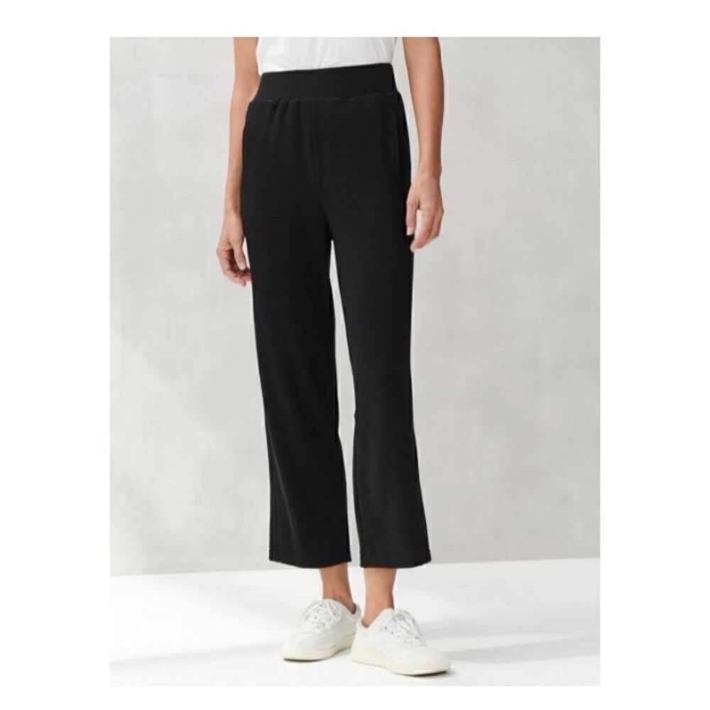 New 🍀 Lucky Brand Women’s Cloud Fleece Pull On Black Pants Size XXL
